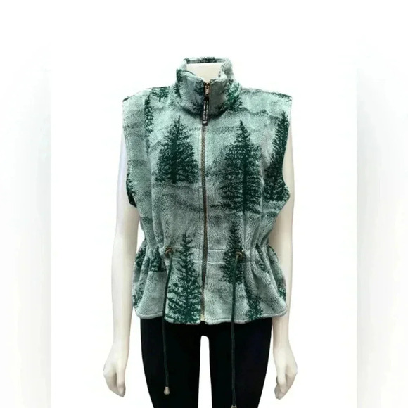 Northern Lifestyles  Fleece Green Zippered Vest - Picture 1 of 7